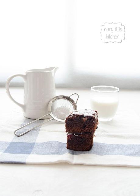 El asaltablogs: Brownie con frambuesas