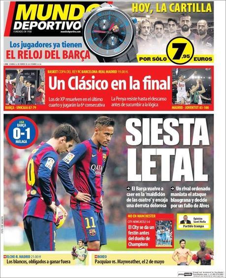 Portadas de la prensa catalana