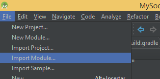 Importar un Modulo en Android Studio