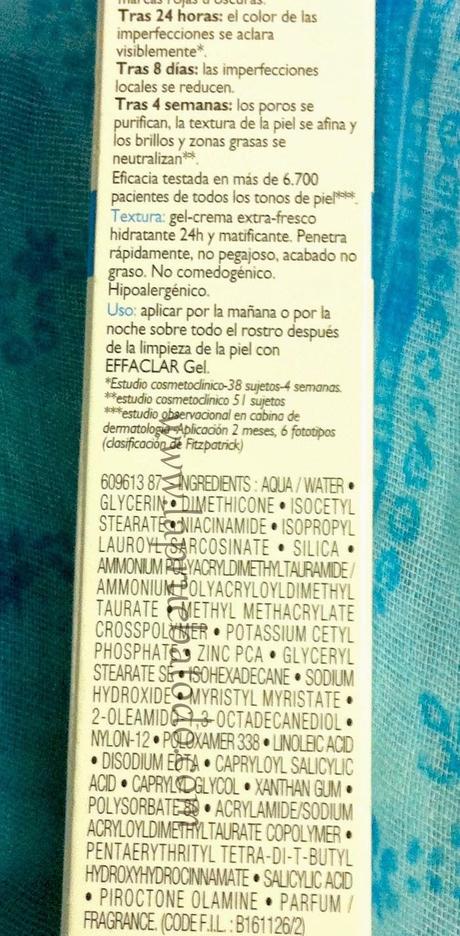 Effaclar duo + de La Roche-Posay ingredientes