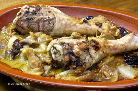 Muslos de pavo en su salsa