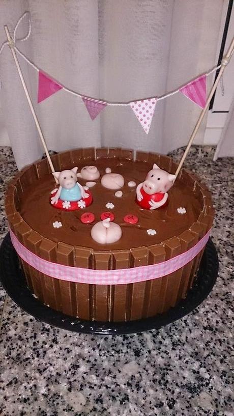 TARTA PEPA PIG EN EL LODO PARA NOA!!!!