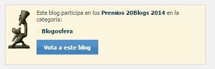 Premios 20 Blogs