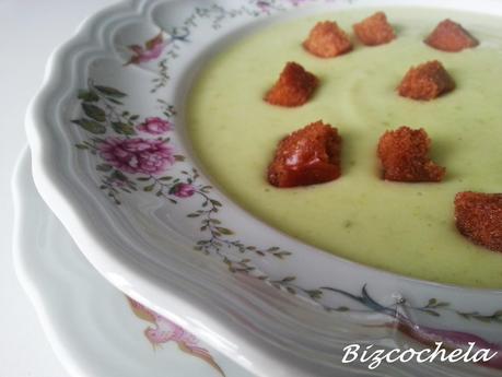 CREMA DE CALABACINES Y QUESITOS