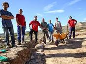 taller arqueología descubre mosaico villa romana Ablitas (Navarra)