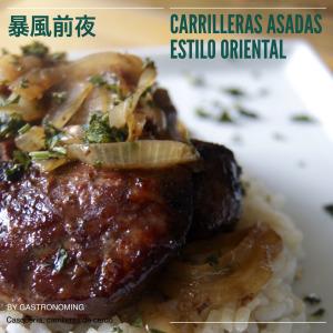Carrilleras de cerdo asadas estilo oriental