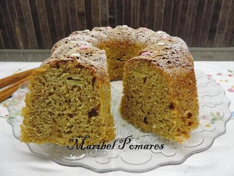 Bundt cake de manzana.