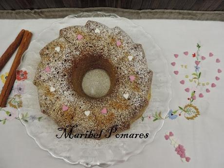 Bundt cake de manzana.
