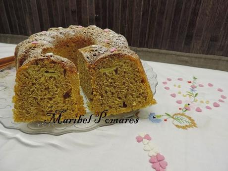 Bundt cake de manzana.