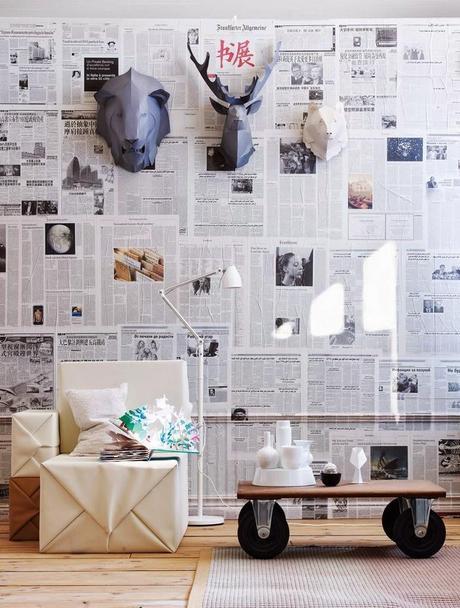 Tendencia 2015, decorar paredes con origami