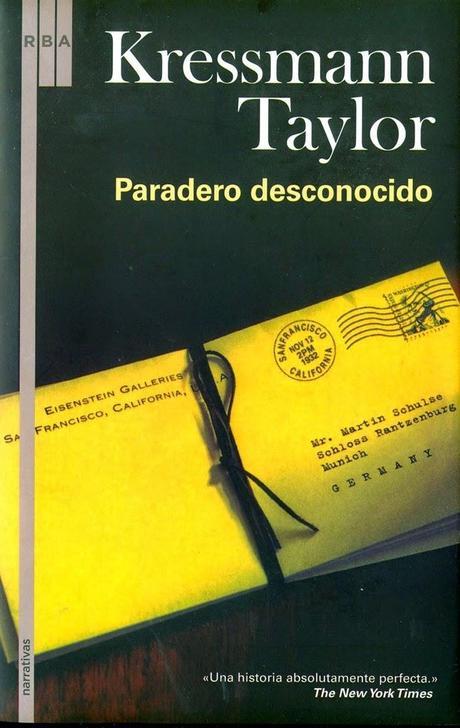 1932. El alemán Martin Schulse decide volver a su país y dejar al cargo de su floreciente galería de arte a su socio, un judío norteamericano, Max Eisenstein. Comienza así un intercambio epistolar entre Munich y California, entre dos hombres que se han querido como hermanos. Sin embargo, lo que comienza como un intercambio afectuoso, pronto tenderá hacia un horror inimaginable con la nueva situación de Alemania como telón de fondo.