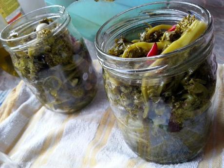 como hacer conservas de verduras broccolisottolio6