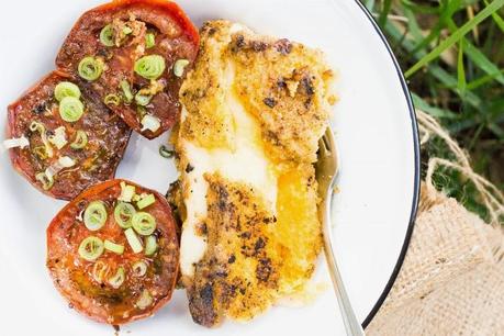 VACACIONES EN EL CAMPO: POLENTA Y TOMATES ASADOS AL DISCO Y TARTA INVERTIDA DE PERAS **2DA PARTE**