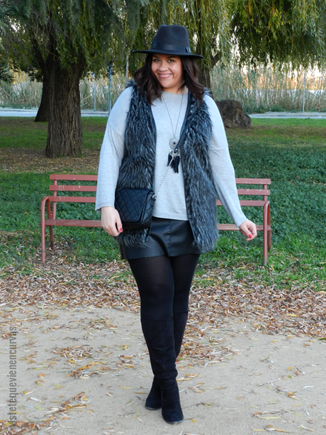 Outfit Fur Vest: lo que no mata engorda