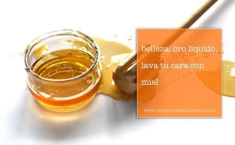 Belleza: oro líquido, lava tu cara con miel