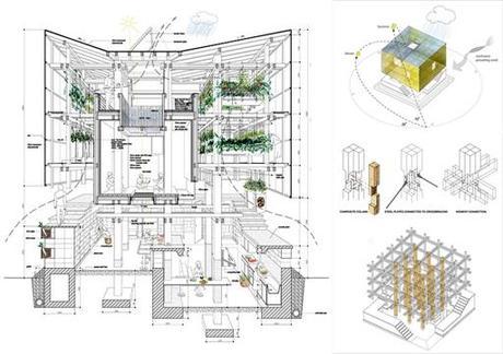 Nest We Grow (Japón), por College of Environmental Design UC Berkeley + Kengo Kuma & Associates