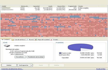 Mantenimiento del Ordenador. Disco Duro Fragmentado.