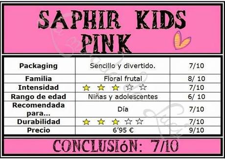 FEBRERO HUELE A…Saphir Kids Pink.