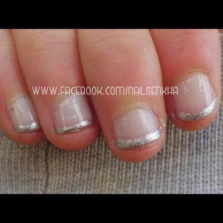Nail Art Francesa en Plata