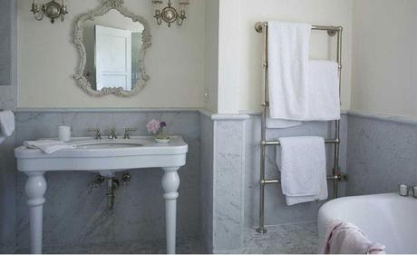 Estilo shabby chic al cuarto de baño