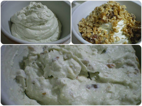 Hojaldritos rellenos de roquefort y nueces (Relleno)