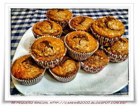 Muffins salados de cacahuetes