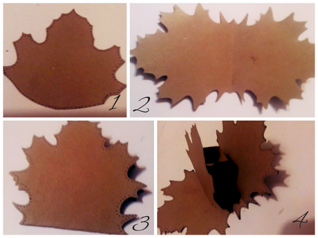 Tarjeta otoñal de scrabook