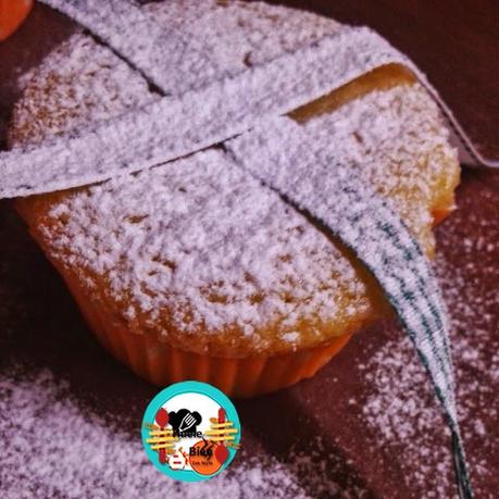 Muffins de naranja rellenos de chocolate