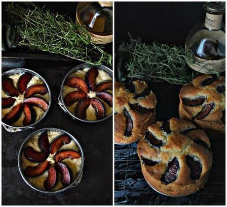 Pastelitos de ciruela, romero y brandy