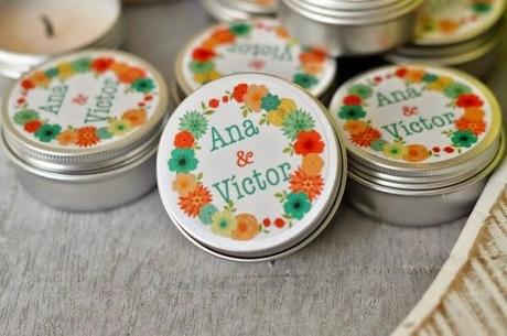 Velas perfumadas para tus invitados de boda