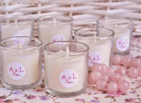 Velas perfumadas para tus invitados de boda