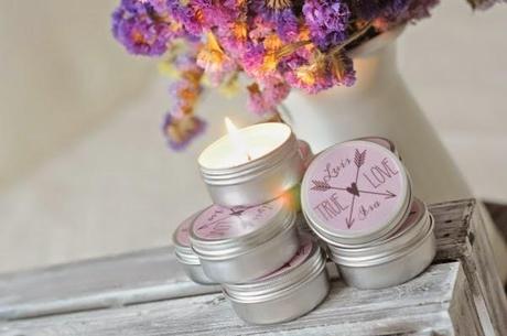 Velas perfumadas para tus invitados de boda