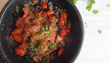 Espaguetis a la putanesca el plato italiano más obsceno