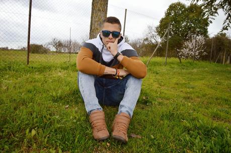 Outfit masculino : Tricolor