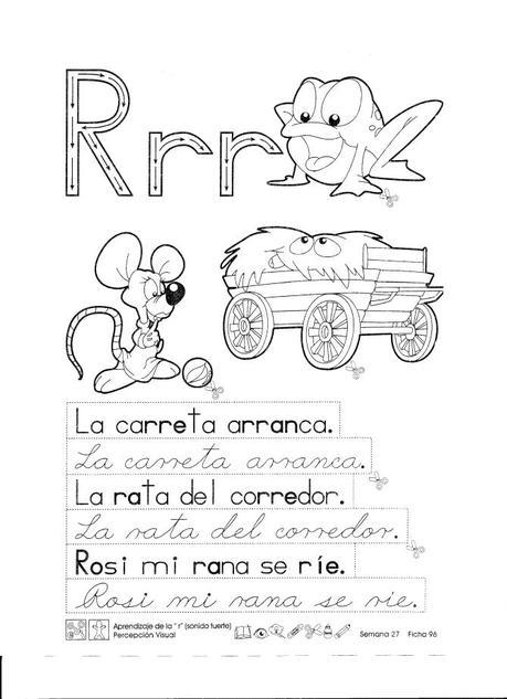 Aprendizaje de la R (Sonido fuerte) percepción visual 1er Grado Aprendizaje de la R (Sonido fuerte) percepción visual