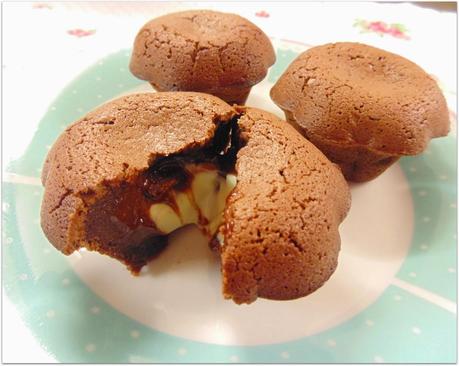 Coulants con corazón blanco