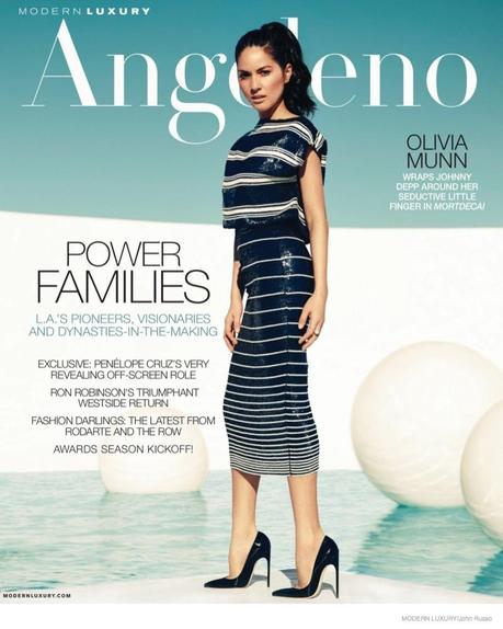 Olivia Munn nos muestra que esta en forma para la portada de Angeleno Magazine