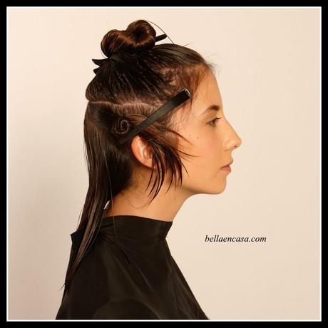 CABELLO CHOCOLATE CON MECHAS MARRONES Y CORTE BOB PASO A PASO