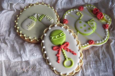 GALLETAS CUMPLE DE OLGA Y EFECTO MADERA Y LADRILLO