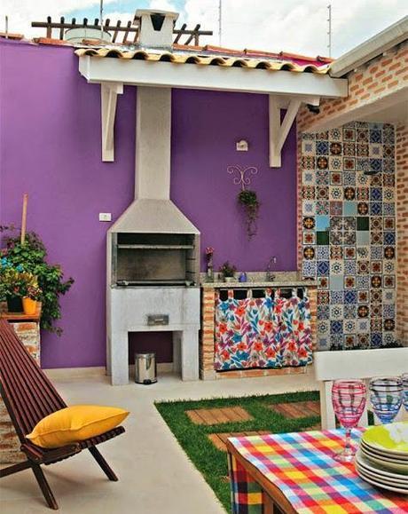 TERRAZAS CON COLOR Colores para las paredes del patio o la terraza