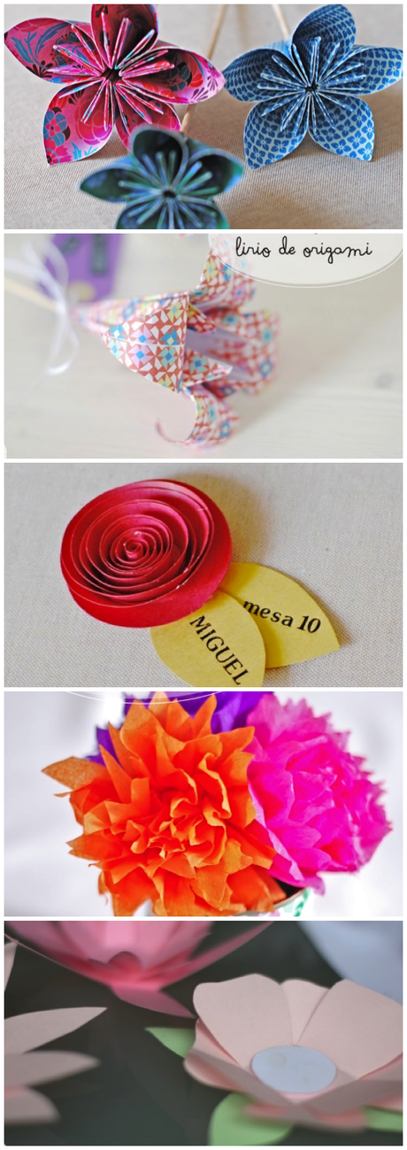 aper flowers DIY round up