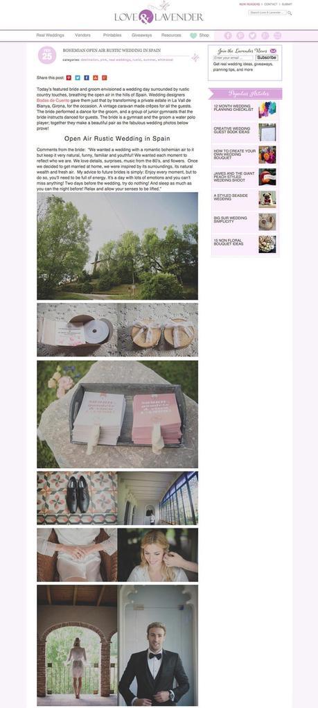 Bodas de Cuento Love and Lavender