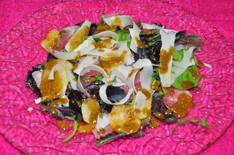 Ensalada Italiana Con Vinagreta De Miel Y Pistachos