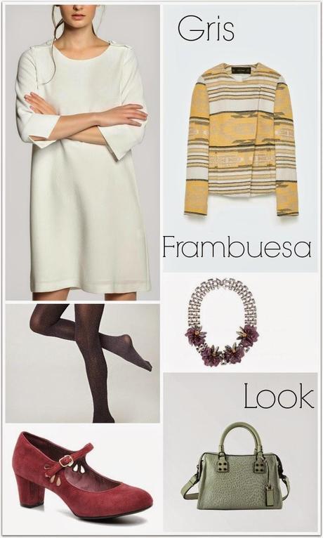 Un look muy primaveral con unos zapatos obsoletos en frambuesa