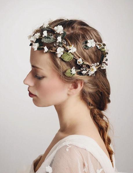 Dalila es otra de las piezas de la nueva colección de tocados de novia de Ani Bürech