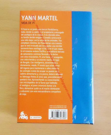 Vida de Pi, Yann Martel