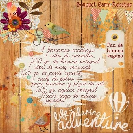 Pan de banana vegano