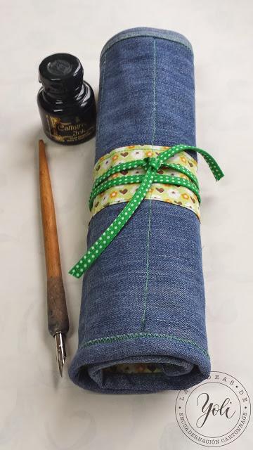 Portaplumas para caligrafía.