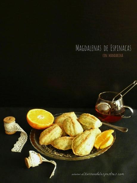 Magdalenas de Espinacas y Mandarina