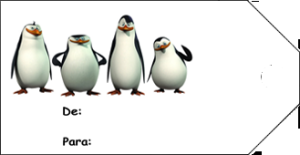 Etiquetas para regalos de Frozen y los Pingüinos de Madagascar Pingüinos de Madagascar